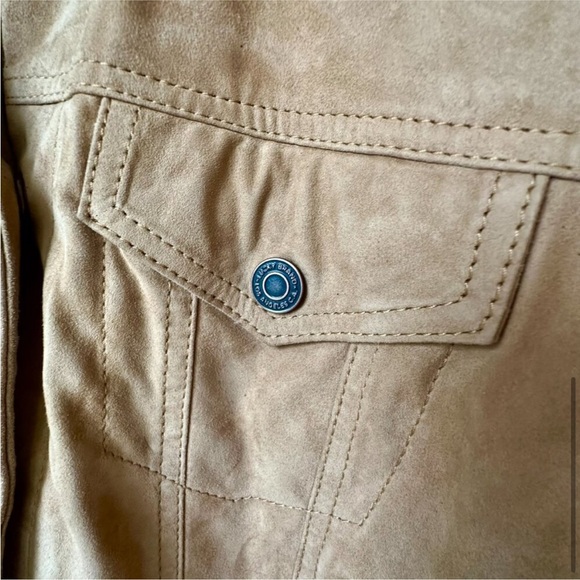 Lucky Brand Genuine Suede and Shearling Trucker Jacket - Picture 6 of 8